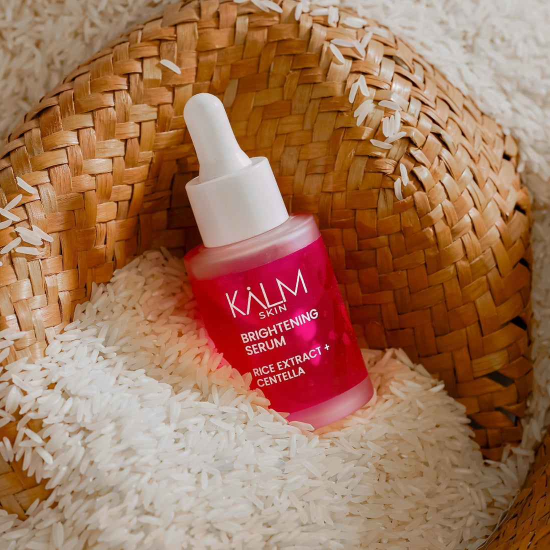 KALM SKIN rice skincare routine glow